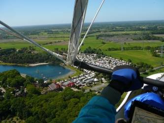 Anflug Conneforde ber den Badesee