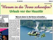 Warum in die Ferne schweifen? Urlaub direkt vor der Haustr...